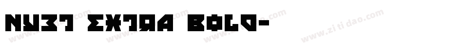 Nyet Extra Bold字体转换